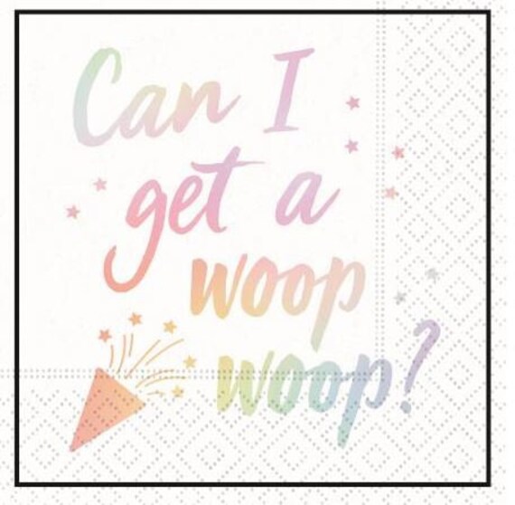 Can I get a Woop Woop Beverage napkin Etsy