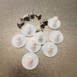 Ikea Greenhouse Grow Light Holders (8 Pack) | Acrylic Light Mounts for Milsbo/Fabrikor Cabinets | Plant Shelf Clips