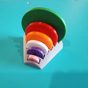 Seam Allowance Wheel Set with Optional Storage Base –Echo Marking - Includes 6 Sizes – Sewing & Quilting Tool for Seam Marking - Seamstress