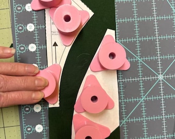 Quilting & Sewing 3 Point Pattern Weights | Easy Ergonomic Grab Design | Fabric Sewing Tools | Gift for Sewers Crafters