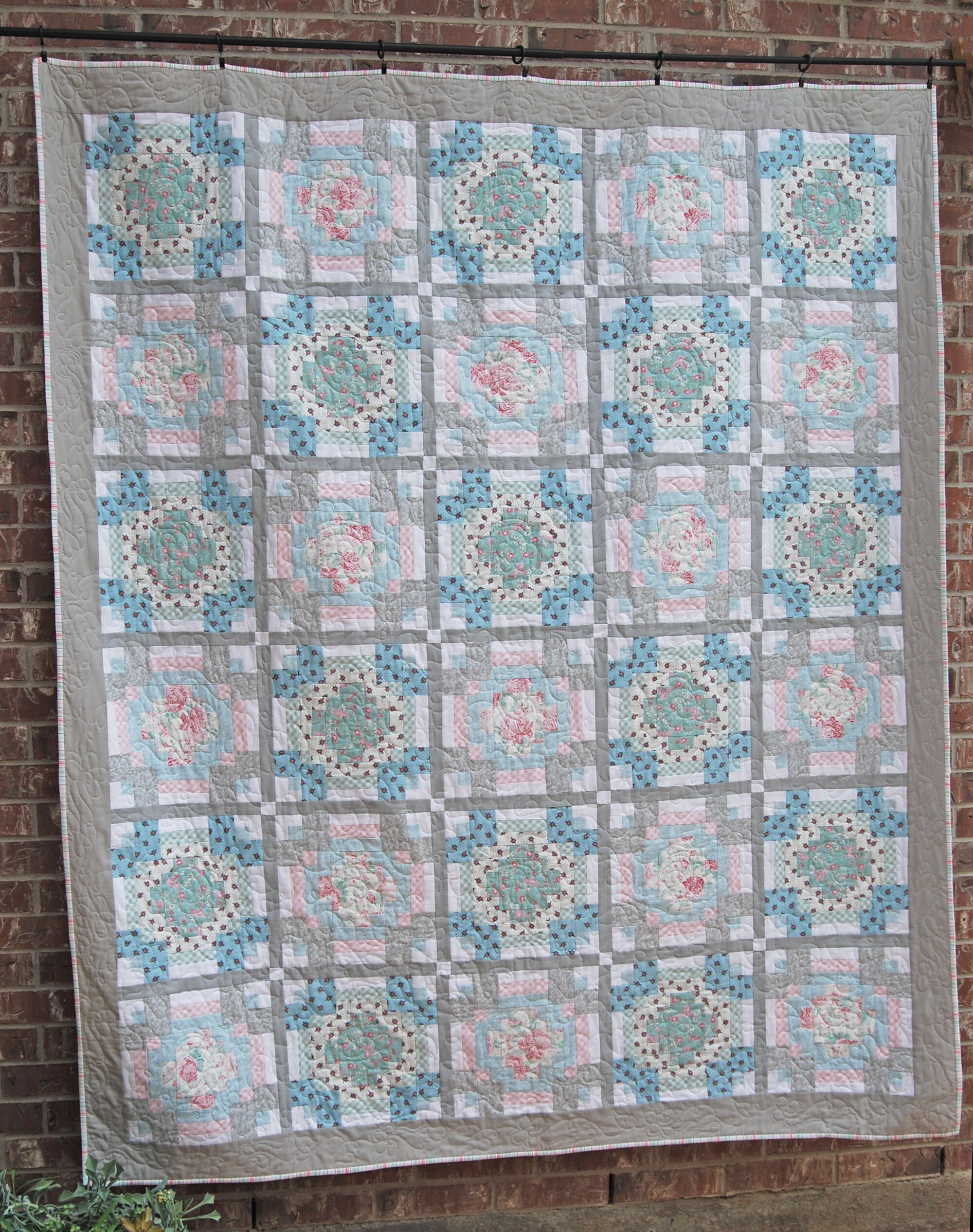 Pastel Twin Quilt Fait