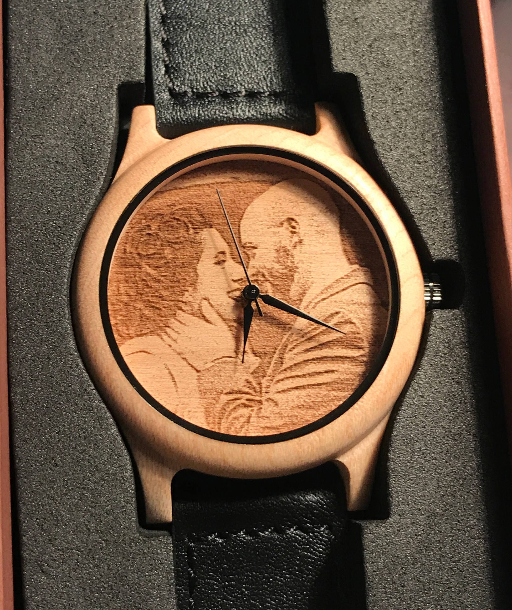Photo / Engraved watch Picture watch Wooden Watch Wooden Etsy