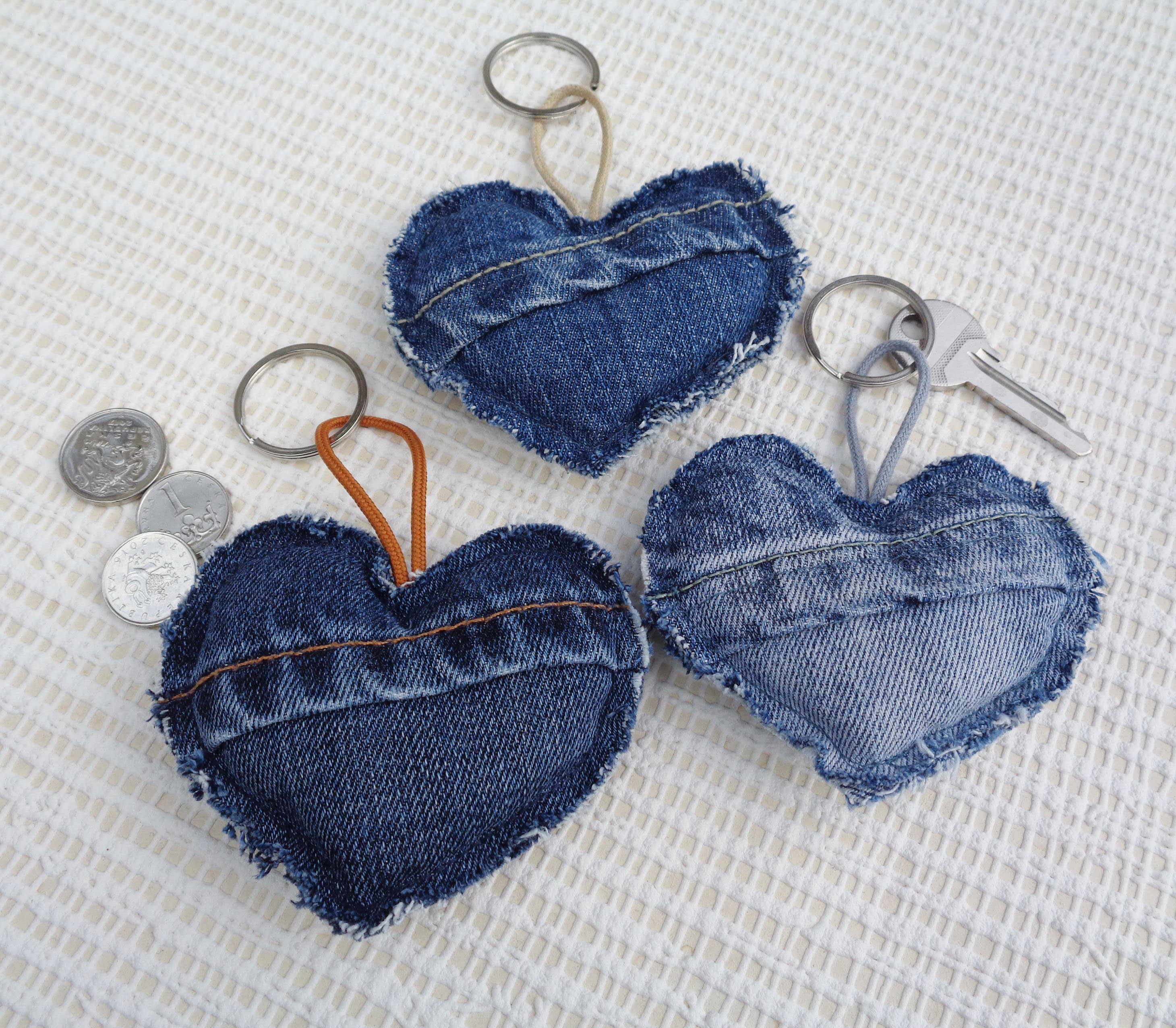 ハートデニムチャーム - Etsy 日本