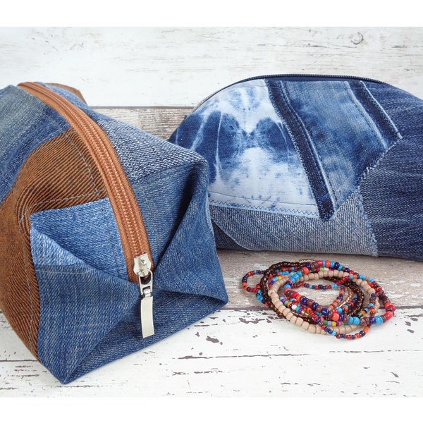Recycled Denim Pouch Etsy
