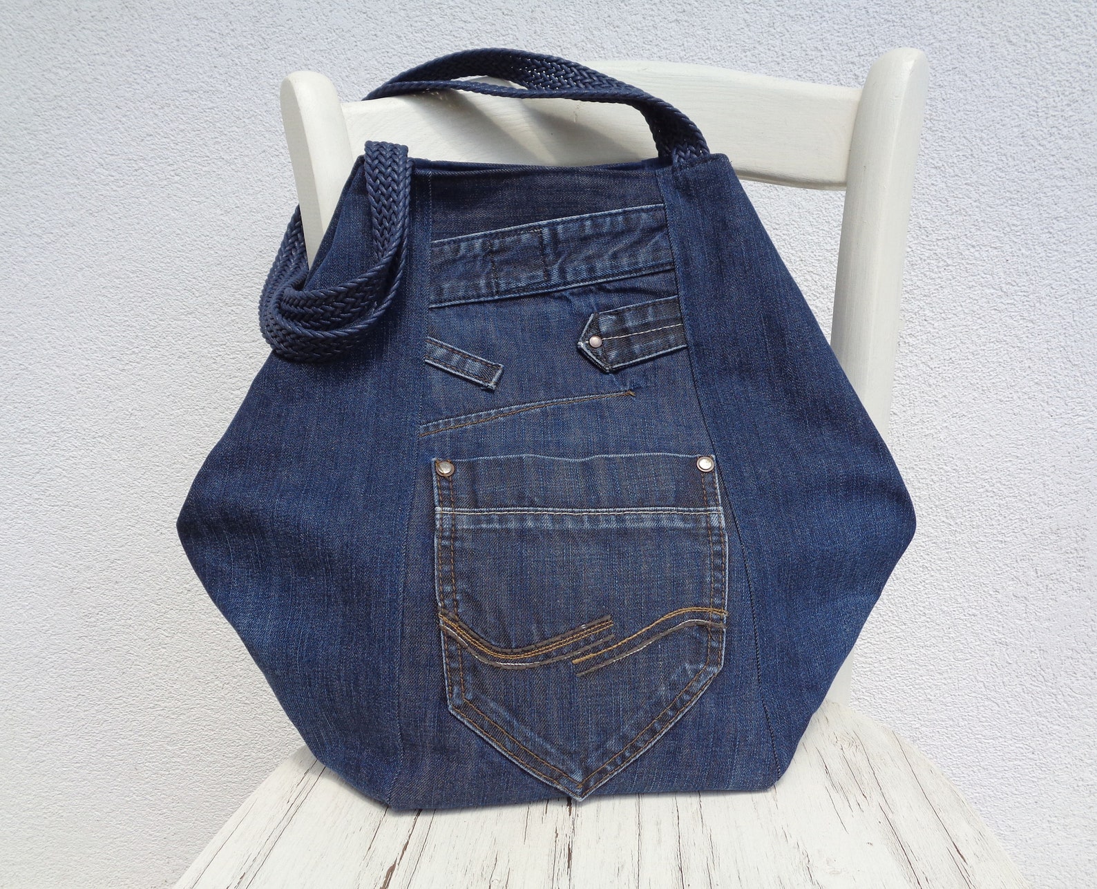 jeans tote bag