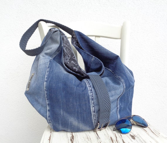 Oversized Handbag Unusual Denim Shoulder Bag Large Bag - Etsy