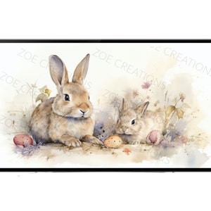 Samsung Frame Tv Art | Vintage Easter Bunny Frame | Frame Tv Art Fall Frame Tv Art Bundle | Frame Tv Easter Bunny | Digital Download