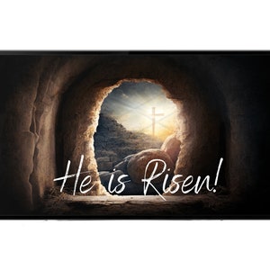 He is Risen Samsung Frame Tv Art | Frame Tv Art Fall Frame Tv Art Bundle| Frame Tv Easter Bunny | Digital Download - Easter Art Print