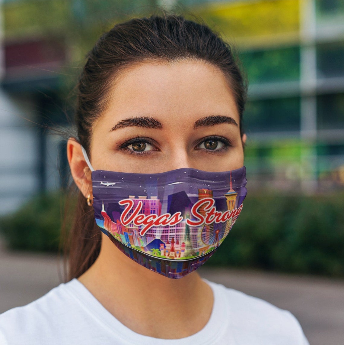 Las Vegas Mask Vegas Face Mask Las Vegas Strong Face Mask Etsy