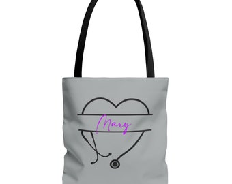 Nurse Tote Bag | Personalized Tote Bag | Nurse Life Bag | Nurse Appreciation Bag | Nursing Canvas Bag | Custom Nurse Bag | Nurse Gift