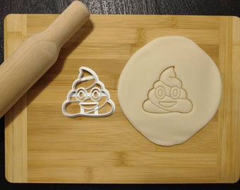 Poo Emoji Cookie Cutter / Biscuit Cutter 3D Printed