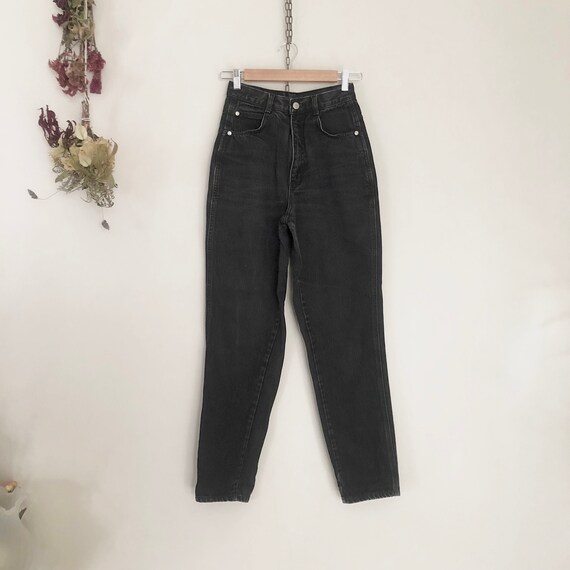 GITANO high waisted 90s black denim straight jeans