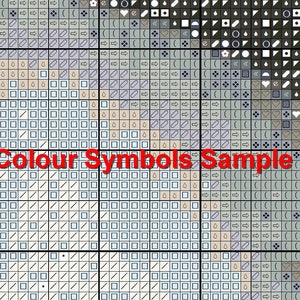 Art Nouveau Swan - PDF Digital Cross Stitch Pattern DMC Key 82 Colours ...