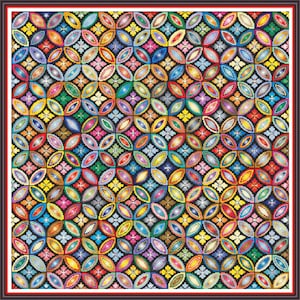 Celtic Circles - PDF Digital cross stitch pattern DMC Key 99 colours 25&quot;x25&quot; on 14ct aida Pattern Keeper or print Detailed Celtic Knot