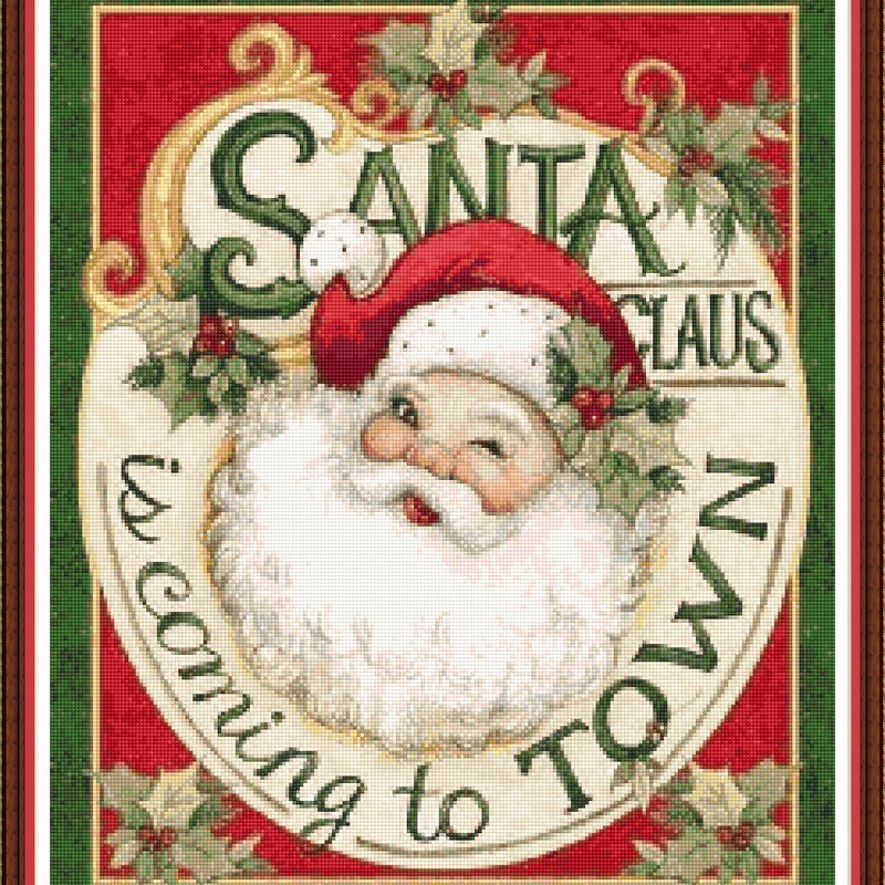 Santa Claus Pattern Etsy