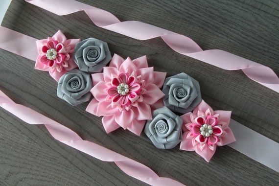 baby shower flower belt