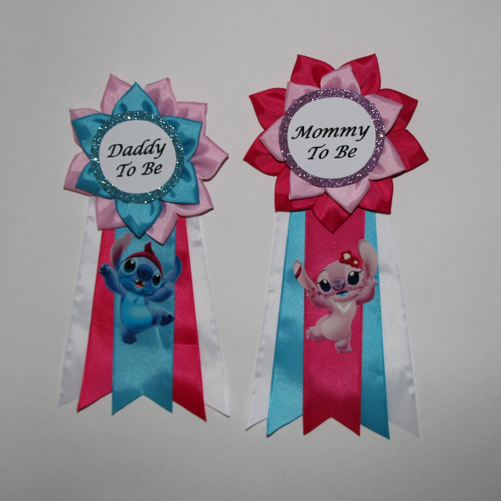 Stitch or Angel Baby Shower Belt Lilo and Stitch Flower corsae Etsy