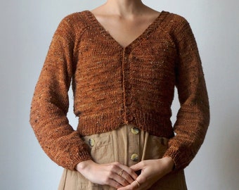 The Burrow Cardigan Knittingpattern, Digital PDF