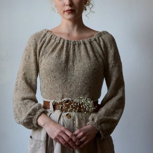 Paysanne Blouse Knittingpattern, Digital PDF