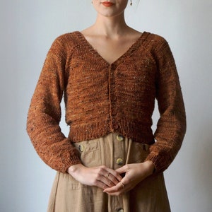 The Burrow Cardigan Knittingpattern, Digital PDF