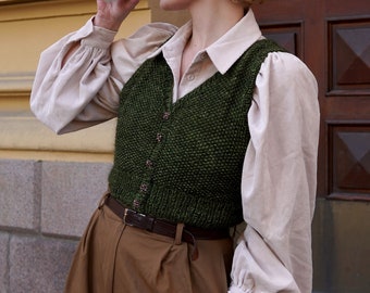 Hobbiton Vest Knittingpattern, Digital PDF