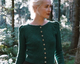 Minerva Cardigan Knittingpattern, Digital PDF