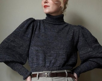 Bernadette Turtleneck Knitting Pattern, Digital PDF