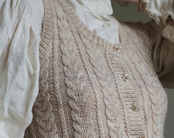 Bela Vest Knittingpattern, Digital PDF