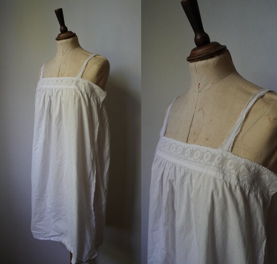 Edwardian Lace Cotton Chemise