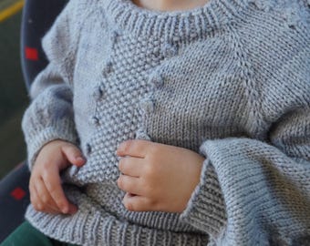 Jr. Nutcracker Jumper Kids Knitting Pattern, Digital PDF