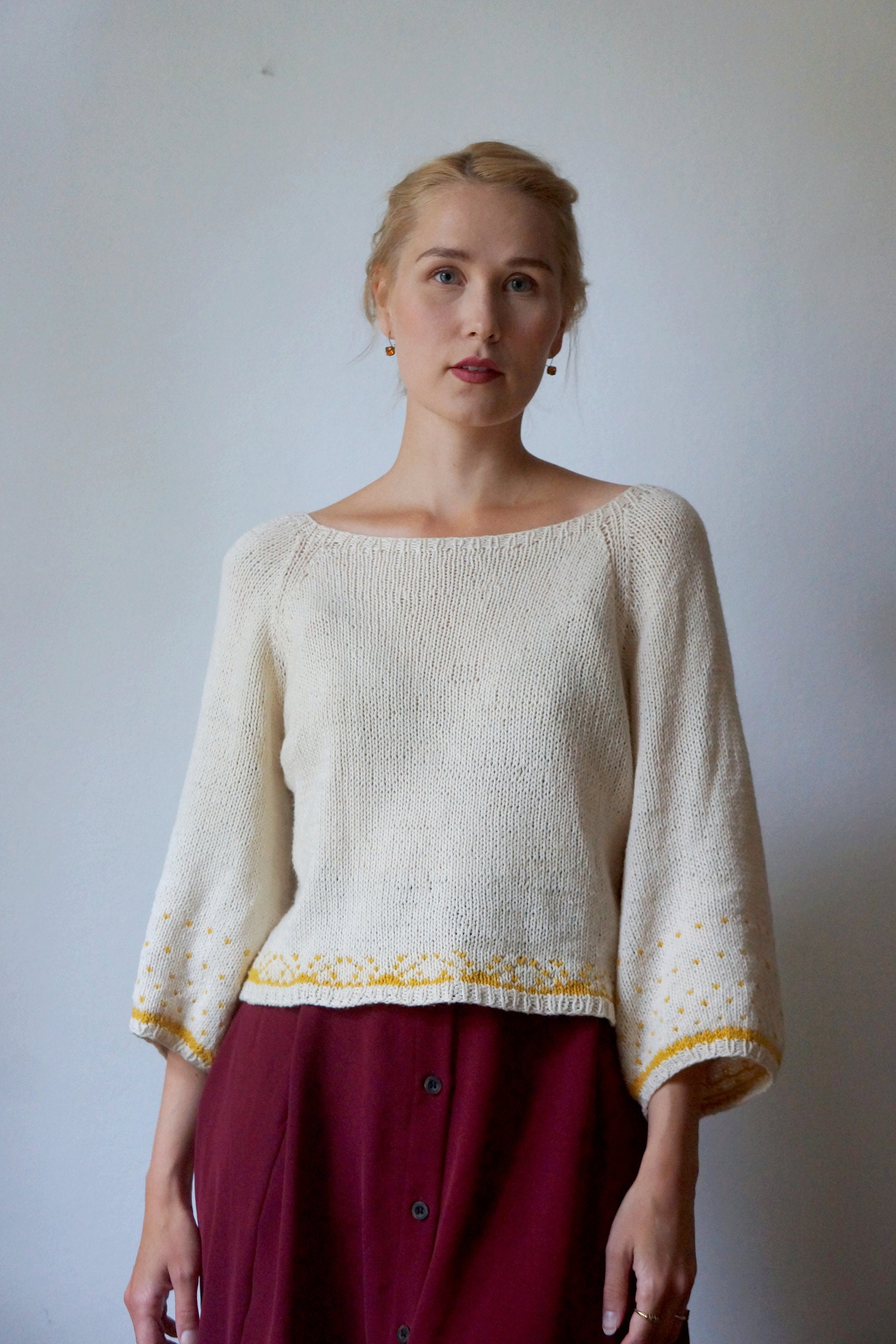Sun Summoner Blouse Knittingpattern, Digital PDF