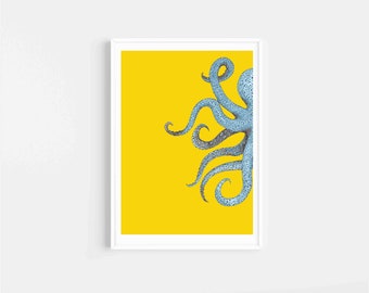 Octopus Pop Art Poster