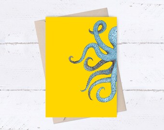 Octopus Pop Art Card - “Octo Pop” design