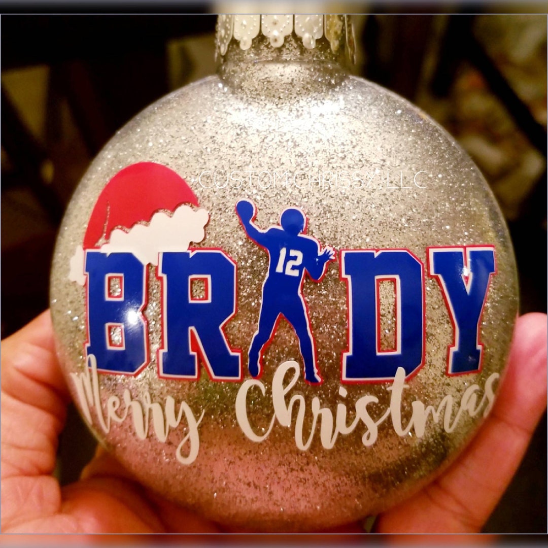 Tom Brady Christmas Ornament 