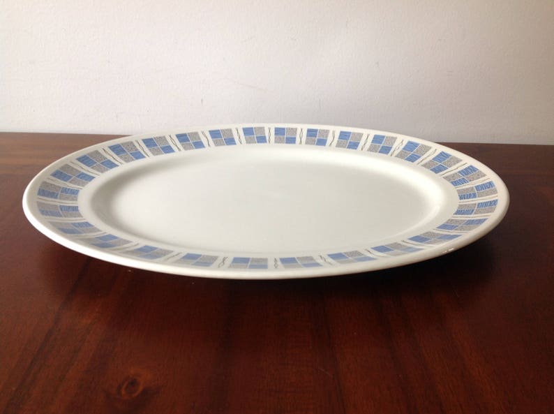 Myotts Fine White Ironstone Staffordshire seving plate. Vintage. image 1