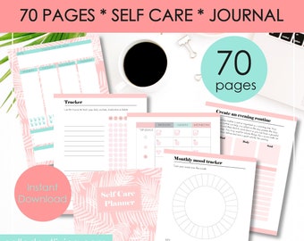 Self Care Planner Workbook, Wellness, Self-Care Planner, Self Help Journal, mindset, daily planner, Printable planner, mental health, Letter