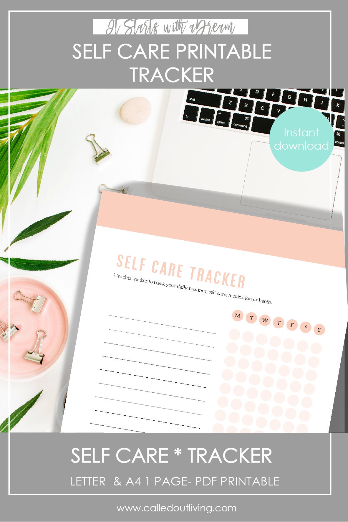 Self Care Printable Self Care Tracker Habit Tracker - Etsy