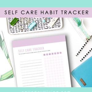 Self Care Printable, Self Care Tracker, Habit Tracker Printable Daily ...