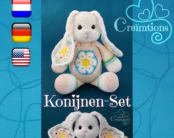 Crochet Pattern Rabbit-Set