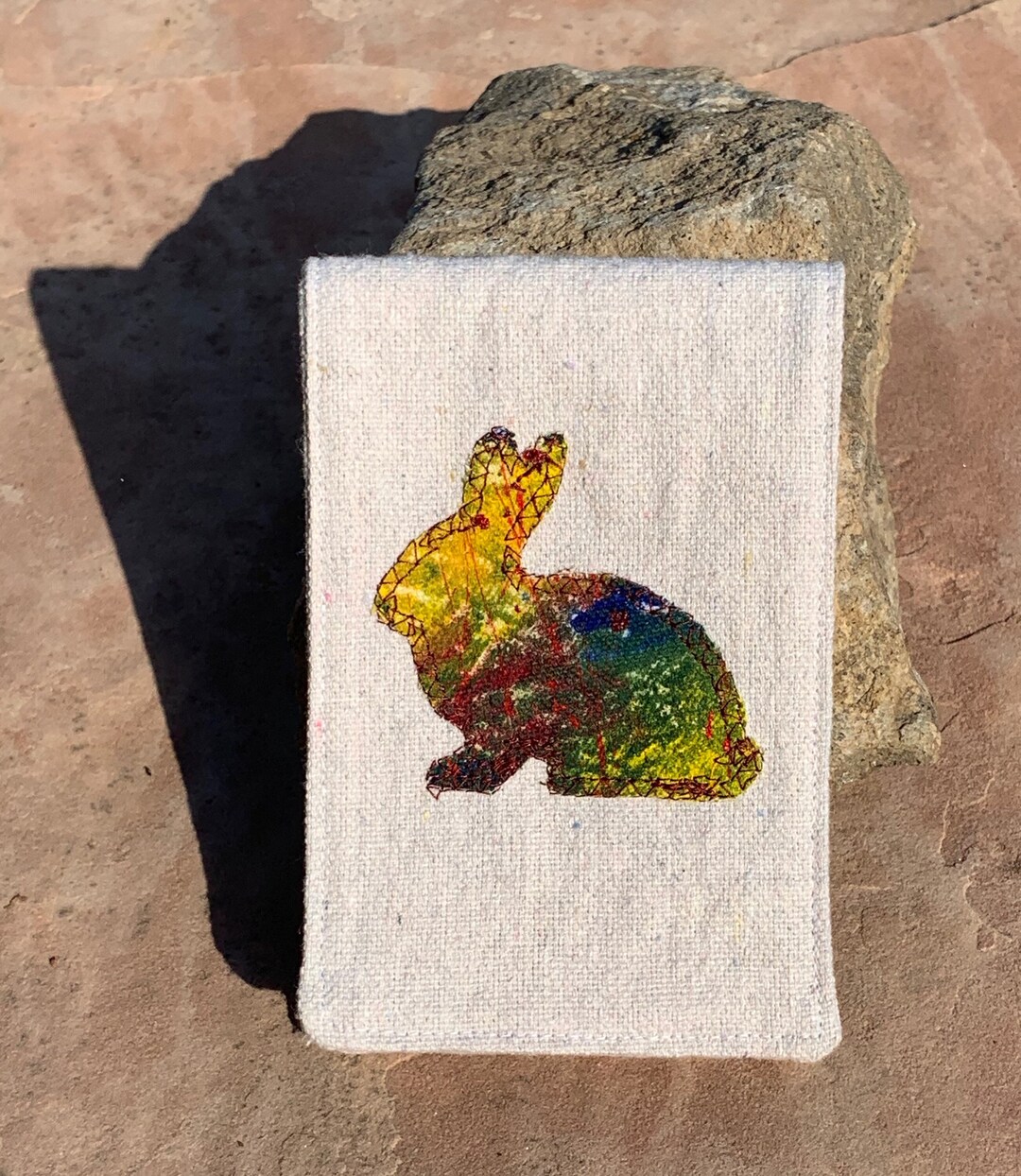 Handmade Canvas Notepad With Hand-painted Animal Design, Refillable - Etsy
