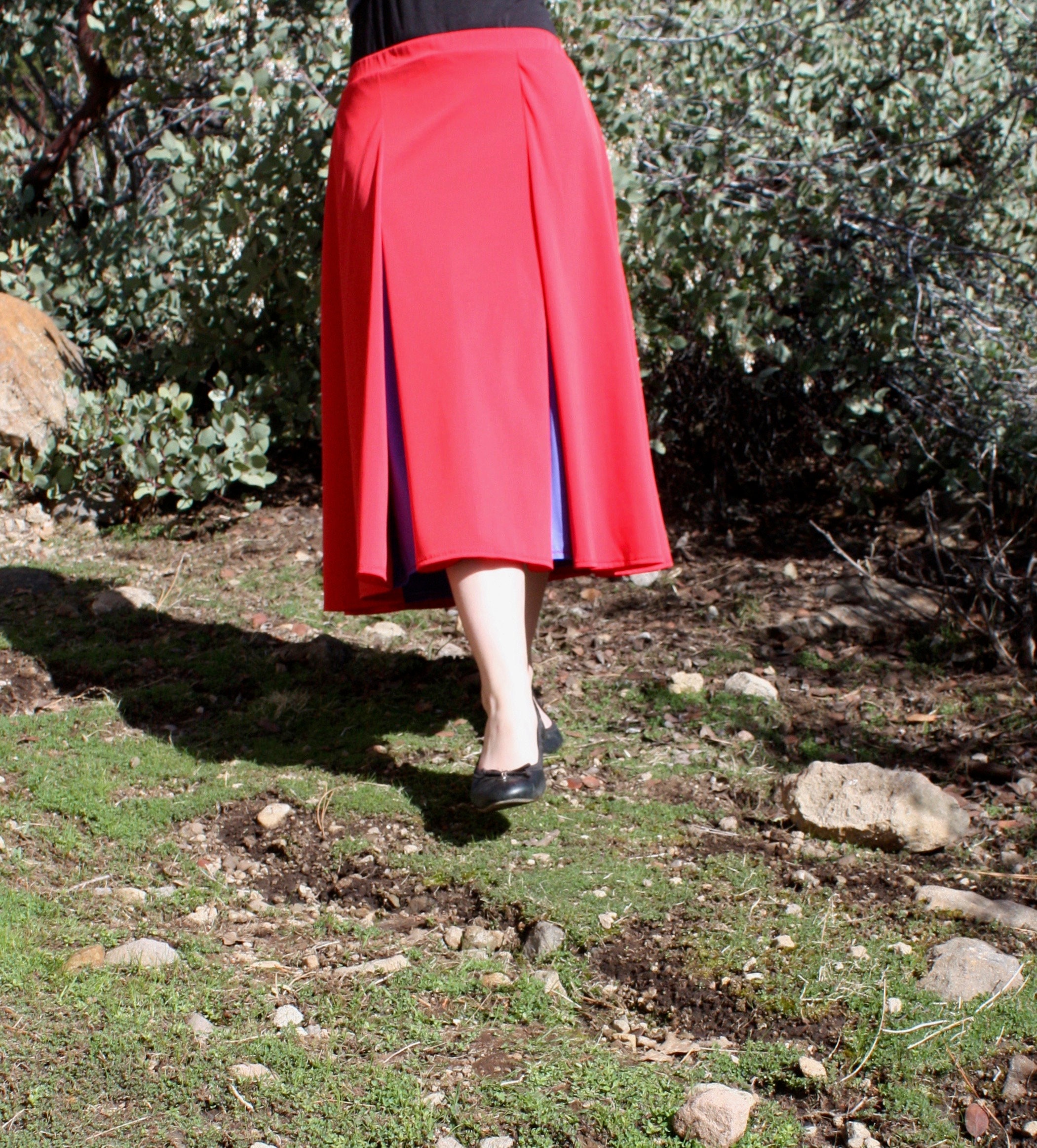 スカート the red thread ring pleats skirt full Wine Red Pleated Maxi Skirt - Retro, Indie and Unique Fashion