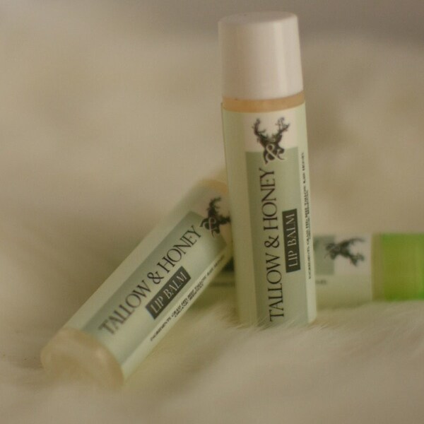 Tallow and Honey Lip Balm