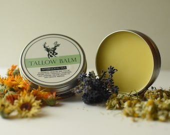 Calendula, Chamomile, and Lavender Infused Tallow Balm