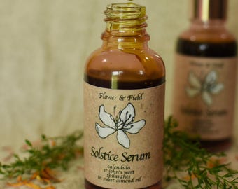 Herbal Face Serum – Small-Batch Moisturizer with St. John's Wort, Calendula and Spilanthes
