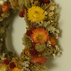 Couronne éternelle - Couronne de fleurs séchées pour la fête des Mères