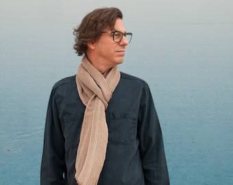 Linen Cotton Lightweight Scarf: Breathable Travel Scarf