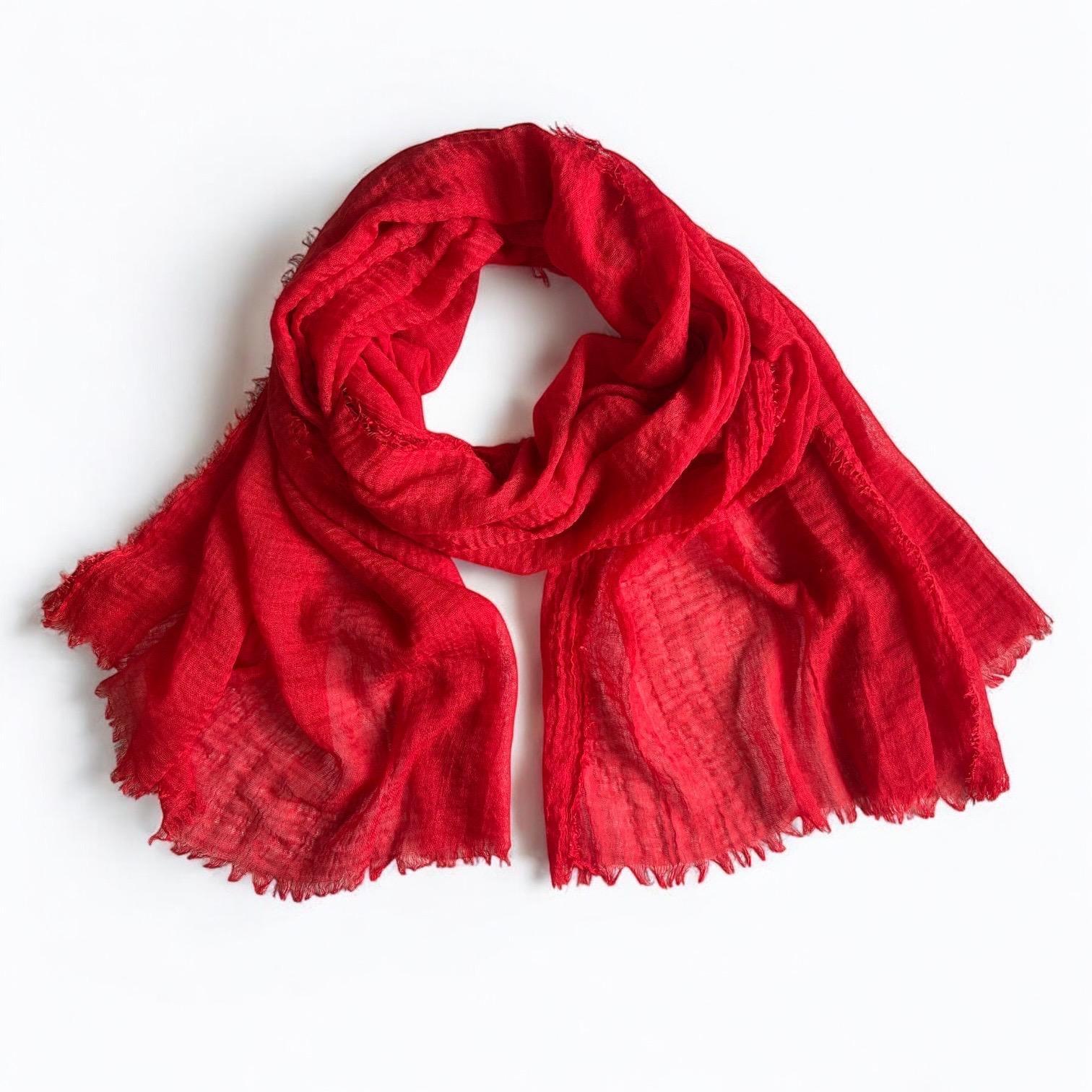 Lightweight Cotton Scarf: Versatile Unisex Wrap.