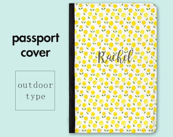 Personalized Passport Holder - Yellow Meadow - Mothers Day Gift - Travel Gifts - Passport Holders - Gift for Mum - PC017