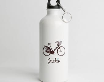 Personalised Water Bottle, Cycling Gifts, Bike Bottle, Bicycle Gifts, Sports Bottle, Gift for Cyclists, Bicycle Gift for Her WB016