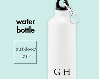 Custom Water Bottle - Initial Letters - Personalized Water Bottle - Customised Sports Bottle - Personalized Gift - Gym Gifts - Fitness Gift